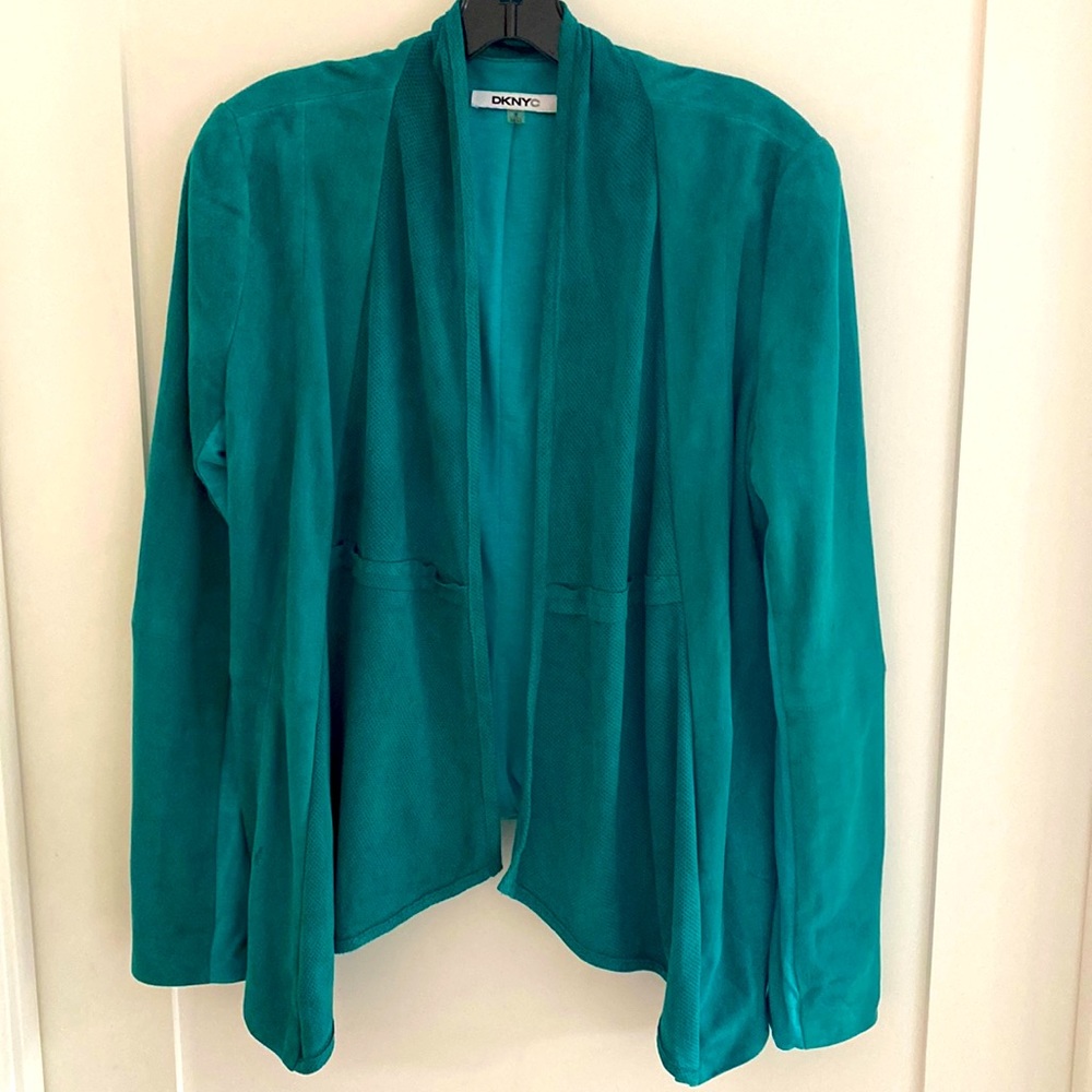 Green Suede Open Jacket